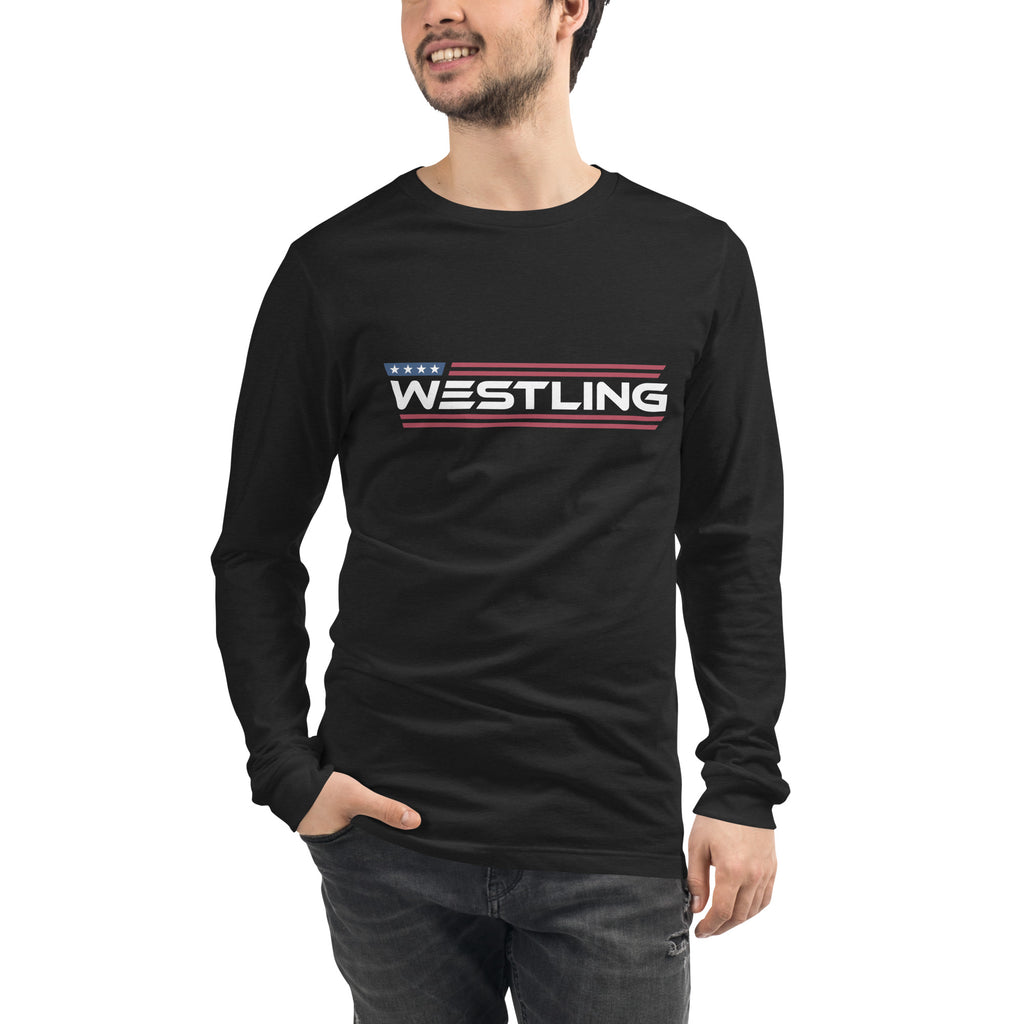 Unisex Long Sleeve Tee-Westling USA-S-Westling Machine